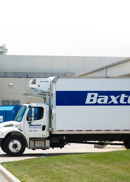 A Baxter truck, preparing to transport product.